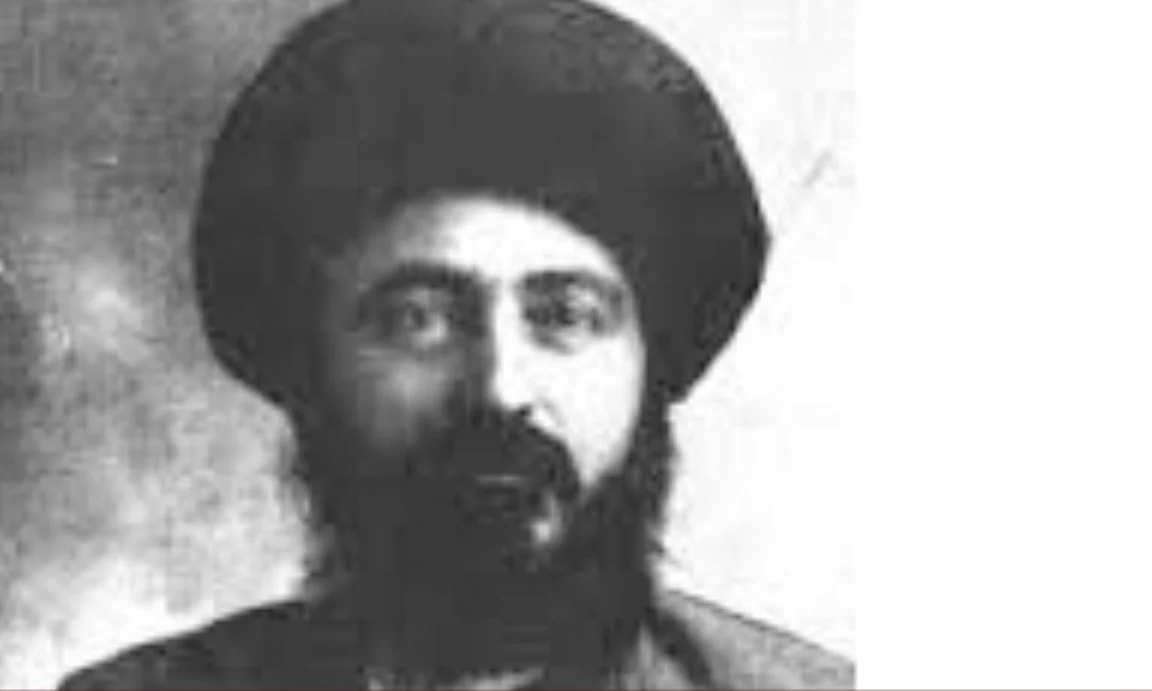 تصویری از ادیب الممالک فراهانی در لباس رسمی دوره قاجار