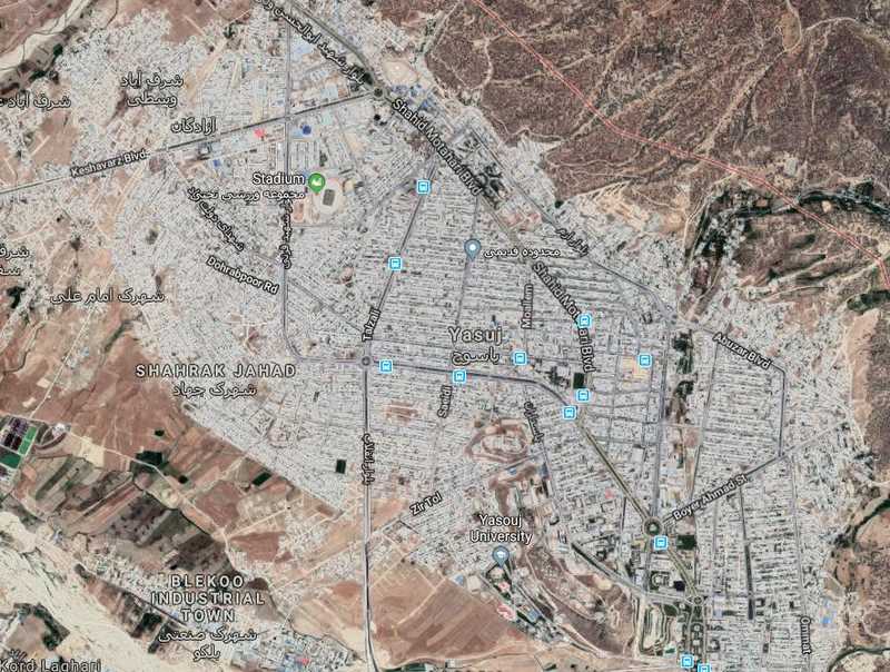 تور یاسوج گردی نقشه شهر یاسوج و سوغات و صنایع دستی یاسوج