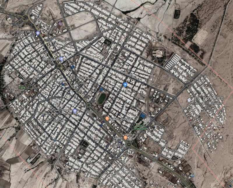 تور دهلران گردی نقشه شهر دهلران و جاذبه های گردشگری دهلران