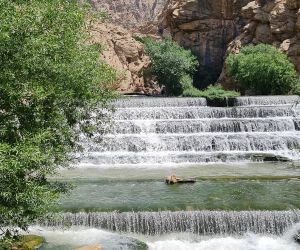 آبشار پیران,آبشار ریجاب,آتشکده ریجاب